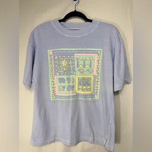 T&SK Vintage Tee with Multicolor Patch